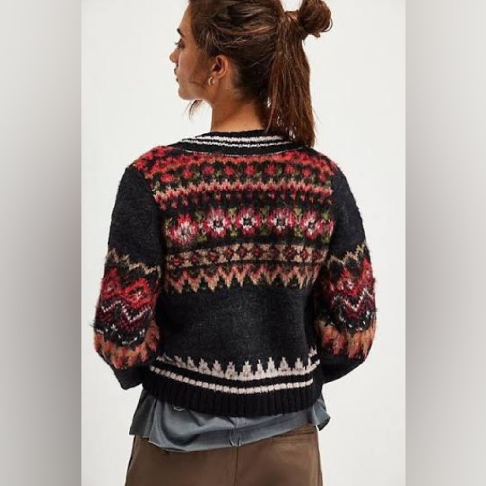 Free People Millie Cardi in Black - Picture 3 of 14